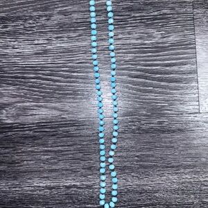 Elegant Blue Beaded Necklace
